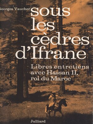 cover image of Sous les cèdres d'Ifrane